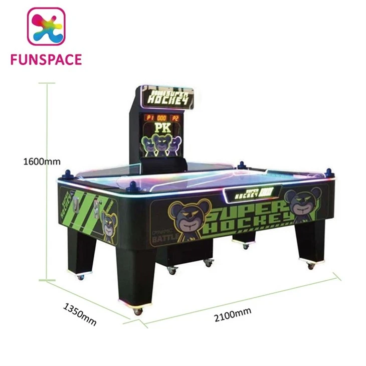 illuminated air hockey table1