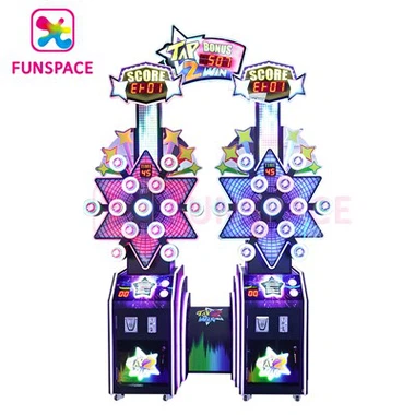 टैप 2 जीत लाइट अप क्विक पुश गेम टिकट मोचन आर्केड मशीन